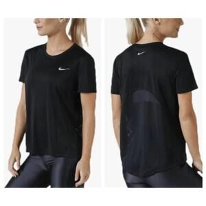 NIKE | Dri-Fit Mesh Back | Black |  Running  T-Shirt | Medium